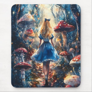 Watercolor Alice in Wonderland Muismat