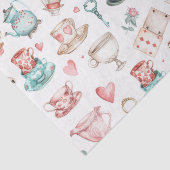 Watercolor Alice Patroon Tissuepapier (Detail)