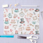 Watercolor Alice Patroon Tissuepapier (Craft)