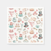 Watercolor Alice Pattern  Servet (Voorkant)