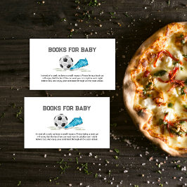 Watercolor All Star Voetbal Boeken Voor Baby Showe Informatiekaartje