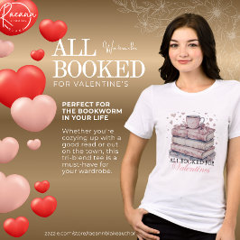 Watercolor Alles Geboekt voor Valentijnsdag Tri-Blend Shirt