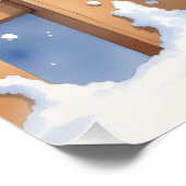 Watercolor American Pit Bull Terrier Festive Perfect Poster (Hoek)