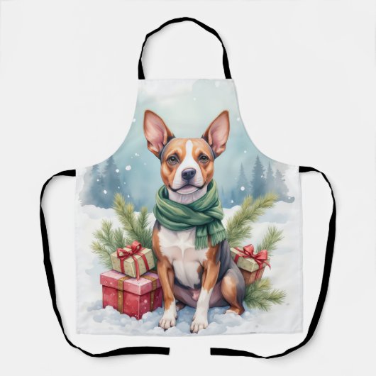 Watercolor American Staffordshire Terrier Rustic Schort (Voorkant)