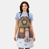 Watercolor Anatolian Shepherd Dog Rustic Barn Schort (Gedragen)