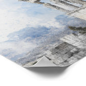 Watercolor Ancient Sites ruins in Athens, Greece Poster (Hoek)