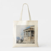 Watercolor Ancient Sites ruins in Athens, Greece Tote Bag (Achterkant)