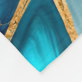 Watercolor and gold cells - ocean fleece deken (Hoek)