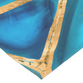 Watercolor and gold cells - ocean korte tafelloper (Hoek)