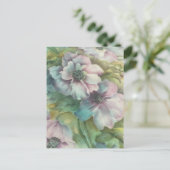 Watercolor Anemonen  Bloemstuk Briefkaart (Staand voorkant)