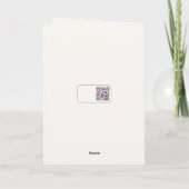 Watercolor Anemones  Floral Note Card Bedankkaart (Achterkant)