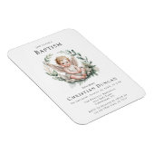 Watercolor Angel Wings Baptism Invite Magneet (Rechterzijde)