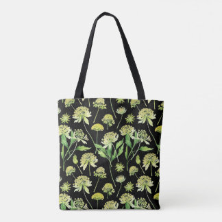 Watercolor Angelica Botanische Canvas Tas