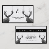 Watercolor Animal Deer Visitekaartje (Voorkant / Achterkant)