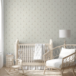 Watercolor Anker Diamant Licht Beige Kust Behang