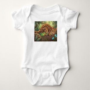 Watercolor Ankylosaurus Dinosaur Baby Body Pak Romper