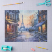 Watercolor Antieke Eiffeltoren Decoupage Tissuepapier (Craft)