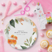 Watercolor Aperol Spritz Bruidsfeest Papieren Bordje (Feest)