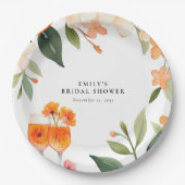 Watercolor Aperol Spritz Bruidsfeest Papieren Bordje (Voorkant)