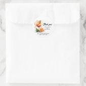 Watercolor Aperol Spritz Meisjesuitje Ronde Sticker (Tas)