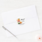 Watercolor Aperol Spritz Meisjesuitje Ronde Sticker (Envelop)