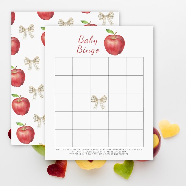 Watercolor Appel Baby Bingo spel (Creator heeft geüpload)