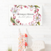 Watercolor Appel Kersenbloesem Bruidsdouche Spandoek (Insitu)