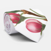 Watercolor Appel Kersenbloesem Bruiloft Stropdas (Opgerold)