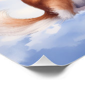 Watercolor Appenzeller Sennenhund Alpine Chalet Perfect Poster (Hoek)