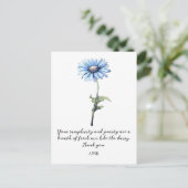 WATERCOLOR APRIL DAISY BIRTH FLOWER POSTCARD BRIEFKAART (Staand voorkant)