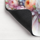 Watercolor Aquarell Flowers Painting Template Muismat (Hoek)