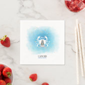 Watercolor Astrologie - Kanker Papieren Servetten (Insitu)