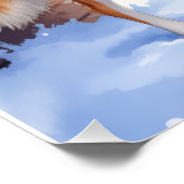 Watercolor Australian Cattle Dog Rustic Garland Perfect Poster (Hoek)