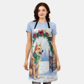 Watercolor Australian Kelpie Countryside Gate Schort (Gedragen)