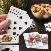 Watercolor Australische Stumpy Tail Cattle Dog Pokerkaarten (Insitu)