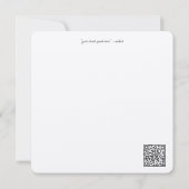 Watercolor auteur vlakke kaart met QR-code botanis (Achterkant)