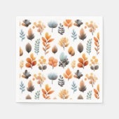 Watercolor Autumn Foliage Botanical Thanksgiving Servet (Voorkant)