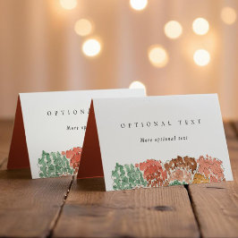 Watercolor Autumn Trees Thanksgiving Plaatskaartje