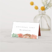 Watercolor Autumn Trees Thanksgiving Plaatskaartje (Voorkant)