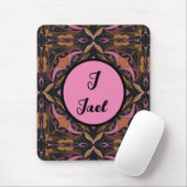 Watercolor Azulejo Black Spanish Personalized  Muismat (Met muis)