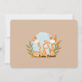 Watercolor Baby Giraffe, Safari Dieren Verjaardag Kaart (Achterkant)