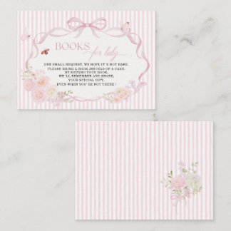   Watercolor Baby in bloom butterfly books for bab Visitekaartje