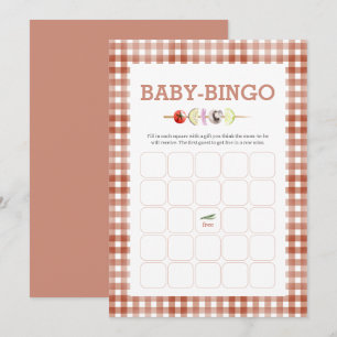 Watercolor Baby-Q Baby Bingo Spelkaart Kaart