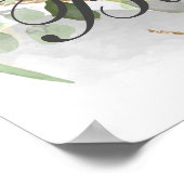 Watercolor baby shower foto prop poster (Hoek)