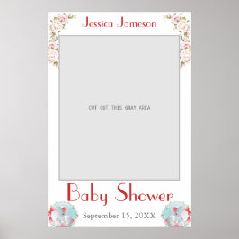 Watercolor Baby Shower Fotoprop Poster