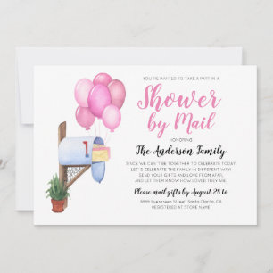 Watercolor Baby Shower Per Post Op Afstand Kaart