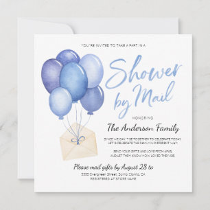 Watercolor Baby Shower Per Post Op Afstand Kaart