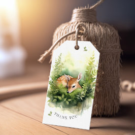 Watercolor Babyhertje Baby Shower Cadeaulabel