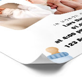 watercolor babyshower uitnodiging poster (Hoek)