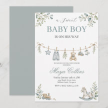 Watercolor babyspeel Baby Shower